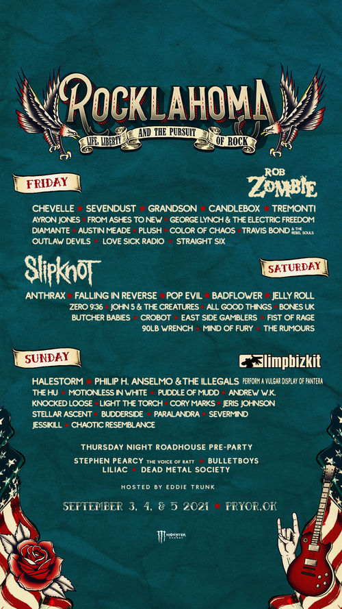 Rocklahoma Daily Band Lineups Announced; Single Day Tickets On Sale