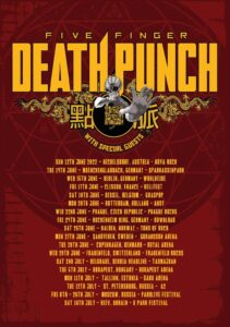 Five Finger Death Punch Announce European Tour for 2022 - Tickets On Sale 10/29