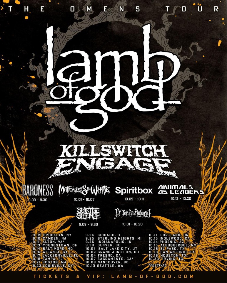 Lamb of God At Chesapeake Employers Insurance Arena Baltimore, MD 9-14-2022