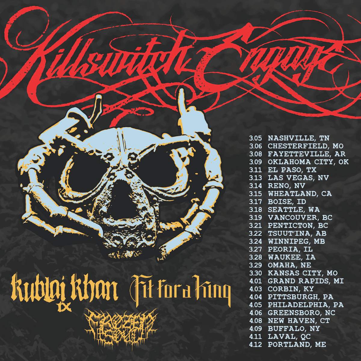 Killswitch Engage Announce Winter+ Spring 2025 Headline Tour + Announce