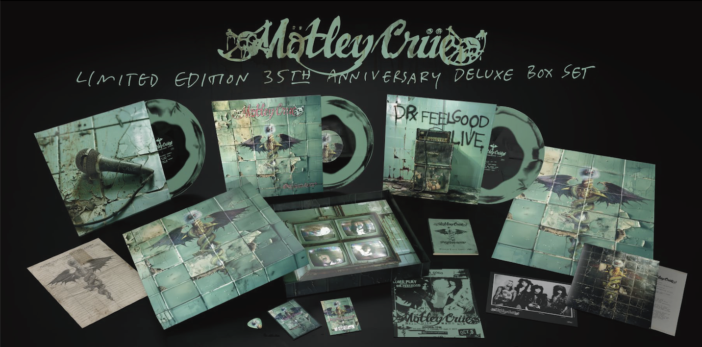 Motley Crue Celebrate The 35th Anniversary Of 6X Platinum Landmark Album 'Dr. Feelgood' With Limited Edition Deluxe Box Set - OUT NOW!