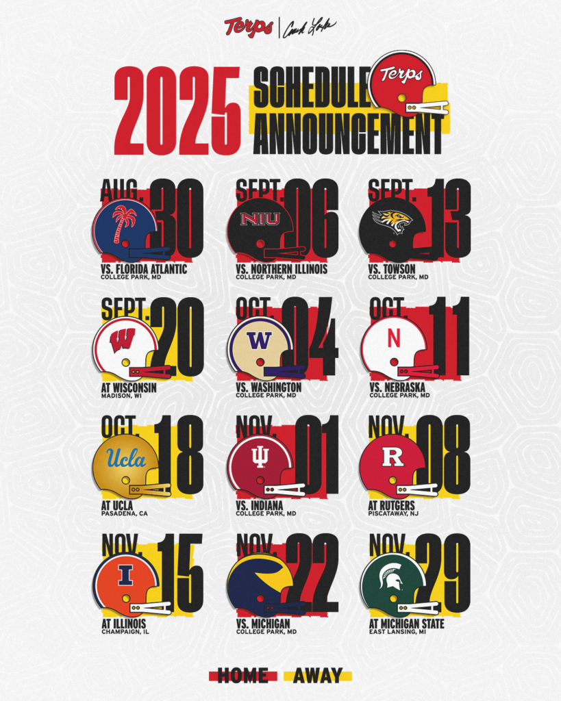 The 2025 Maryland Football SCHEDULE ANNOUNCEMENT! Side Stage Magazine