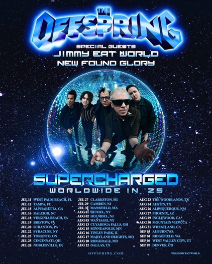 THE OFFSPRING ANNOUNCE MASSIVE SUPERCHARGED WORLDWIDE IN '25 TOUR