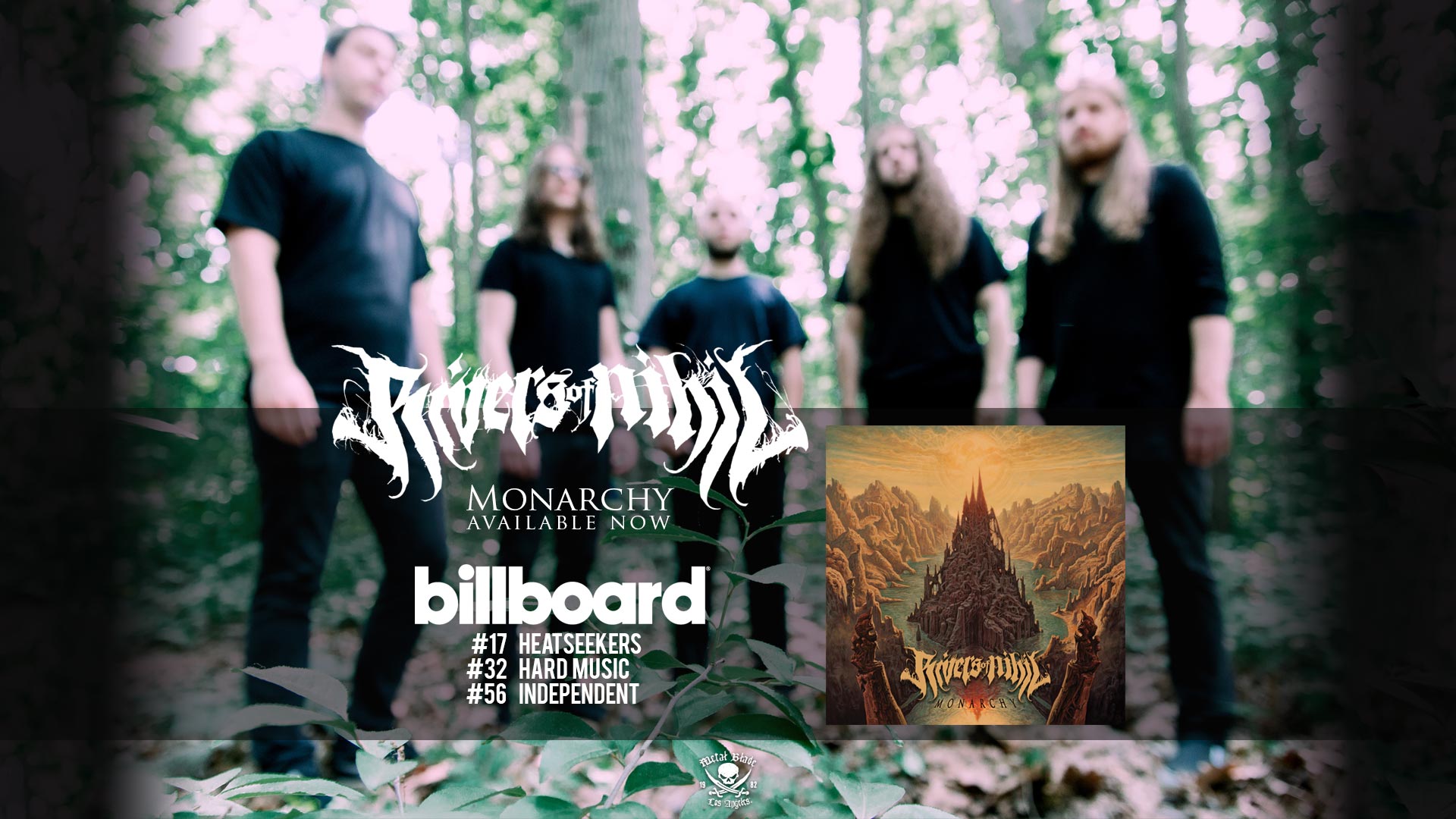 RIVERS OF NIHIL Enter The Billboard Charts With Monarchy! Announce North American Tour Dates With Hate Eternal