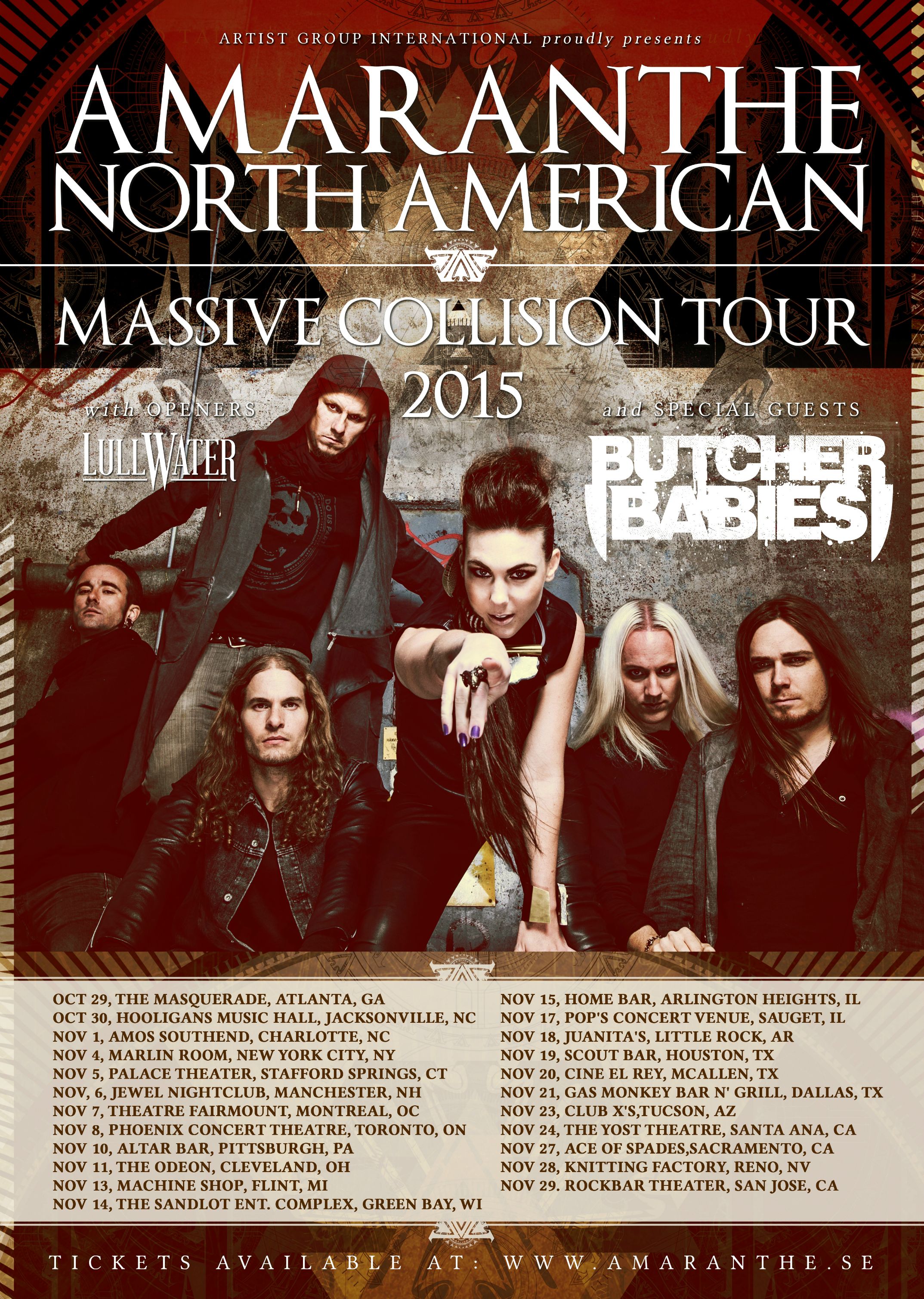AMARANTHE to Return to North America This Fall