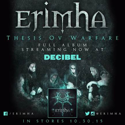 ERIMHA Streaming New Album via Decibel