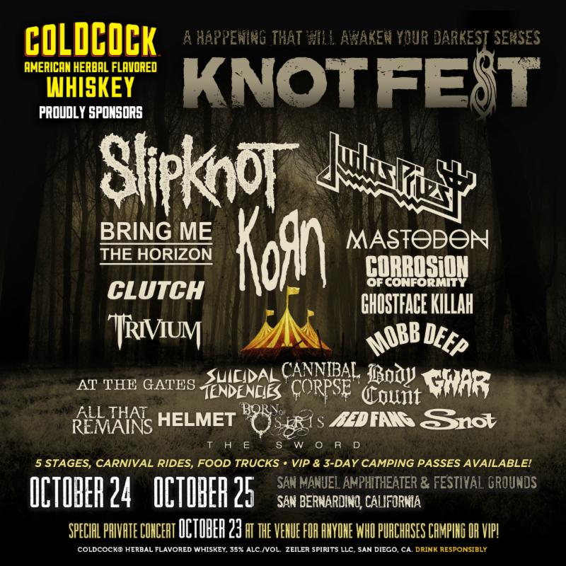 COLDCOCK WHISKEY Unleashes the COLDCOCK Extreme Stage at this Year’s KNOTFEST