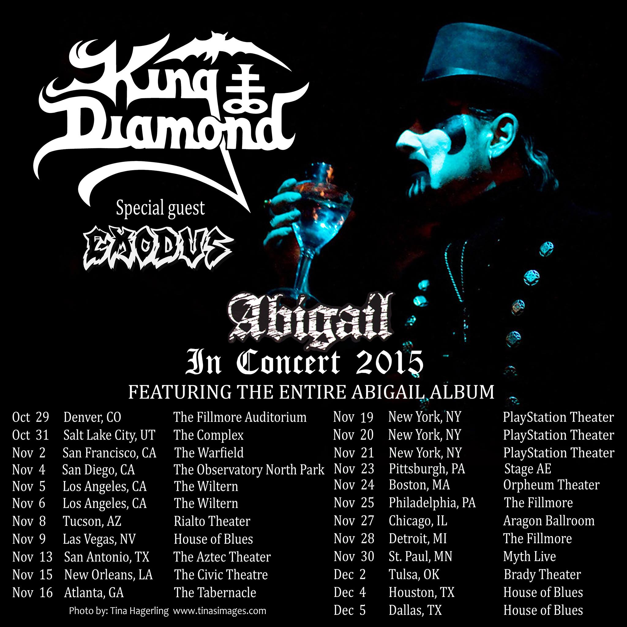 KING DIAMOND w/ special guests Exodus