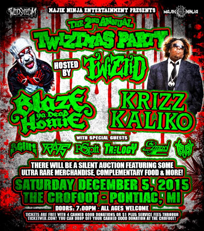 TWIZTID Announces 2nd Annual Twiztmas Party  FREE Entry with Canned Good Donations