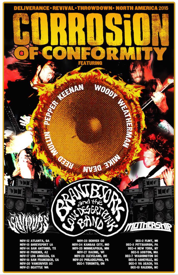 Corrosion of Conformity North American Tour 2015