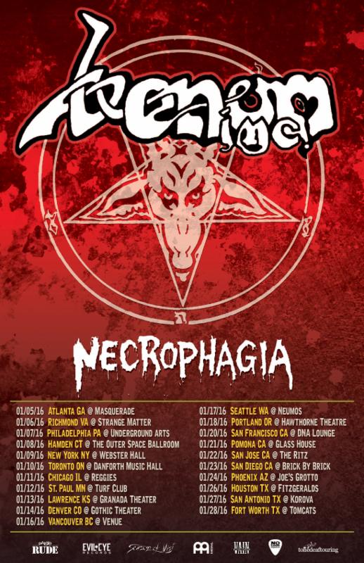 VENOM INC. To Kick Off Rescheduled North American Tour With Necrophagia This January