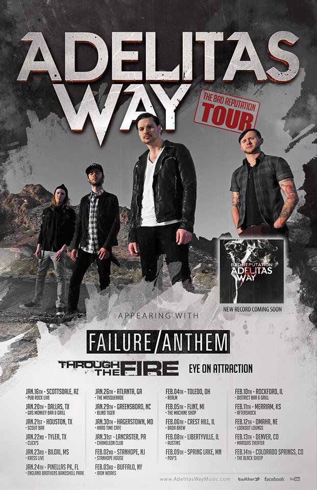 Adelitas Way Announces Dates Of "The Bad Reputation Tour" & Premiere New Single on Loudwire