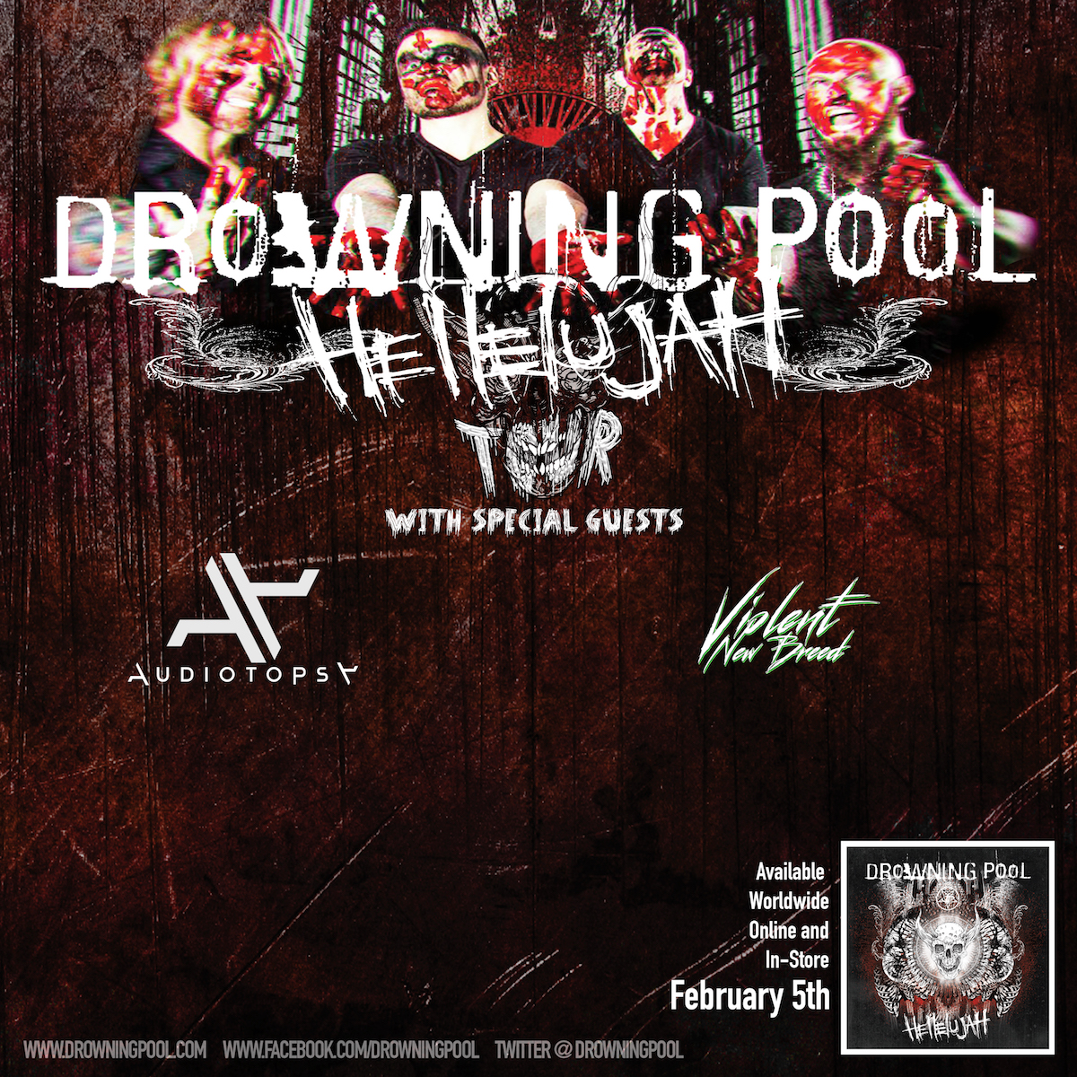 DROWNING POOL ANNOUNCE NEW TOUR DATES