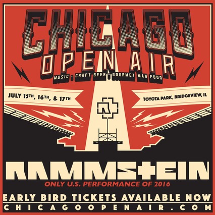 RAMMSTEIN  ANNOUNCED AS ONE OF THE HEADLINING ACTS FOR CHICAGO OPEN AIR