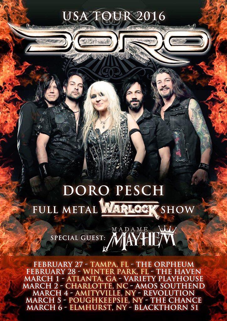 DORO: Reigning Queen Of Metal To Return To The US Next Week; Meet-And-Greet Announced
