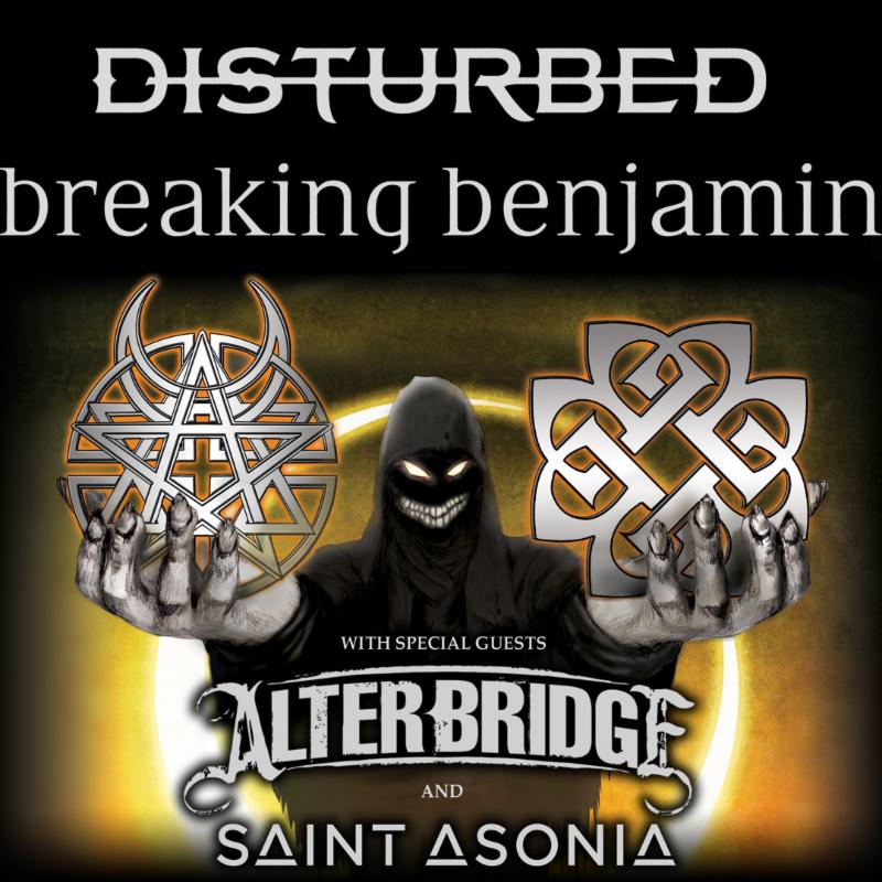 Disturbed and Breaking Benjamin Announce Details of Tour + "The Sound of Silence" Top 5 at Rock Radio