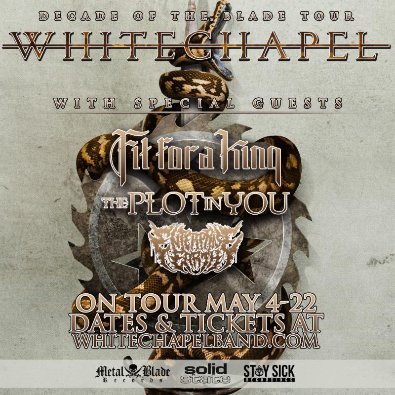 WHITECHAPEL Announces Headlining US Tour With Fit For A King, The Plot In You And Enterprise Earth
