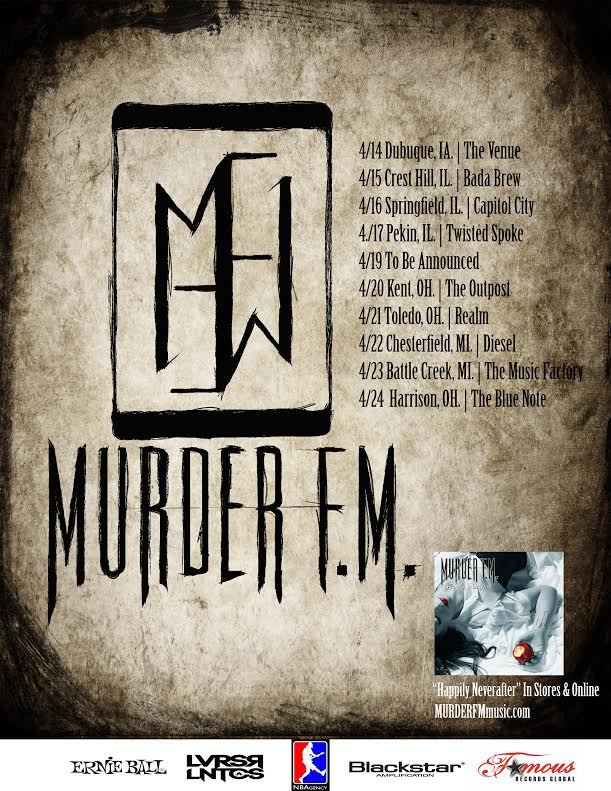 Murder FM Announce April Tourdates / Wrestling Debut!