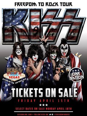 KISS‬ ANNOUNCES 2016 SUMMER AMERICAN "FREEDOM TO ROCK” TOUR