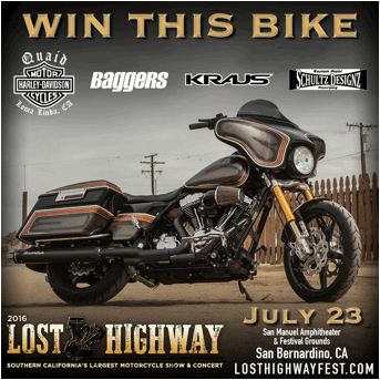 Lost Highway Motorcycle Show & Concert To Give Away Custom Harley-Davidson Electra Glide