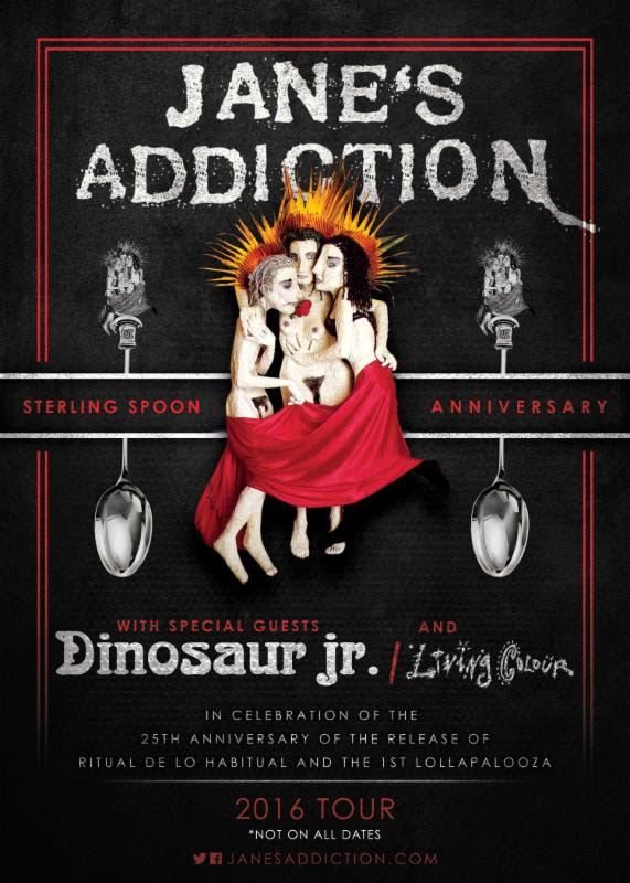 JANE'S ADDICTION Announces 'Sterling Spoon Anniversary' Tour With DINOSAUR JR., LIVING COLOUR