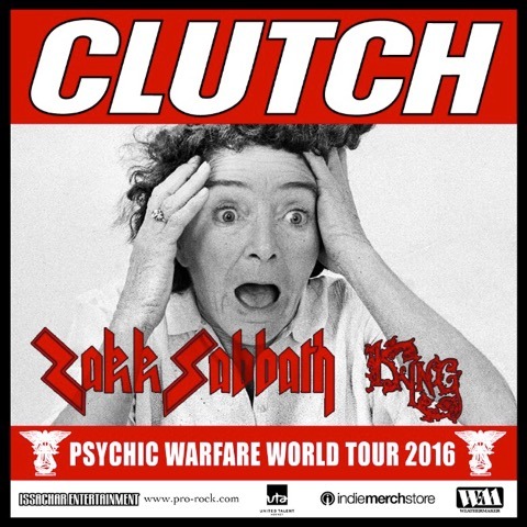 Clutch Announce 2016 US Tour With Zakk Sabbath & Kyng