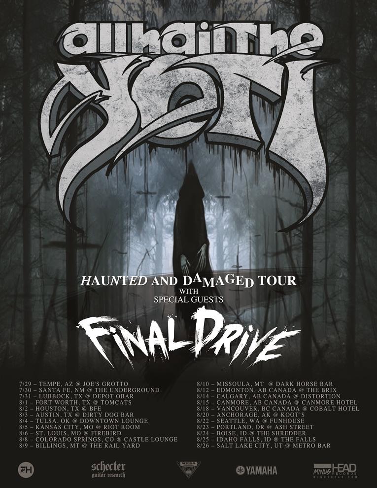 ALL HAIL THE YETI Announces "Haunted & Damaged" North American Headline Tour with Support from Final Drive