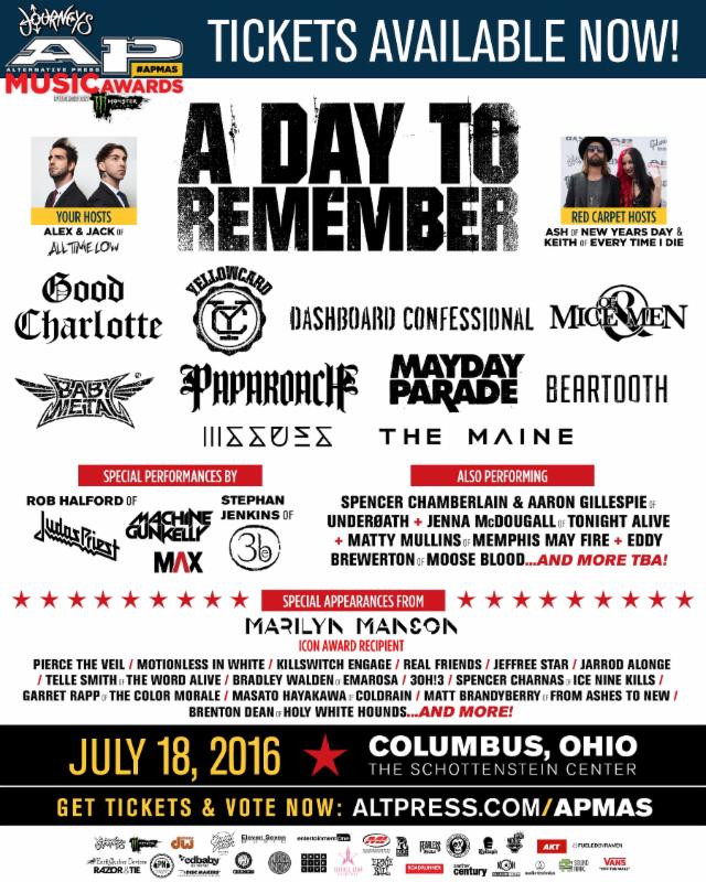 The 2016 APMAs Announces Performers BABYMETAL + Judas Priest's Rob Halford, Dashboard Confessional & More, Plus New Guests & Appearances