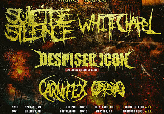 Whitechapel reveals second round of confirmed dates for co-headlining USA tour with Suicide Silence this fall