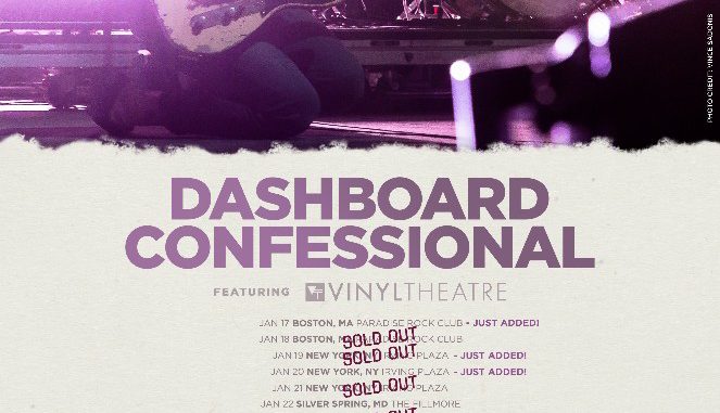 Dashboard Confessional Gives Away Unreleased New Song; Adds More Dates As Shows Rapidly Sell Out