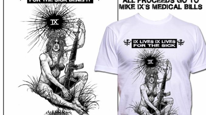 EYEHATEGOD: Mike IX Williams Update - IX Lives IX Lives For The Sick Benefit Details Announced; Benefit T-Shirt And Posters Available For Sale Online
