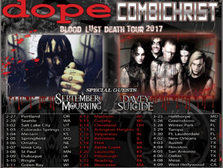 DOPE / Combichrist Announce Blood, Lust, Death 2017 Tour Sponsored by Black Craft Whiskey
