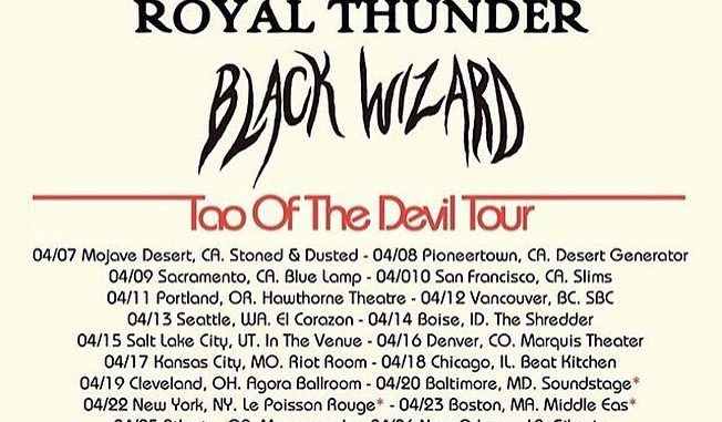 BLACK WIZARD: US Tour With Brant Bjork And Royal Thunder Underway