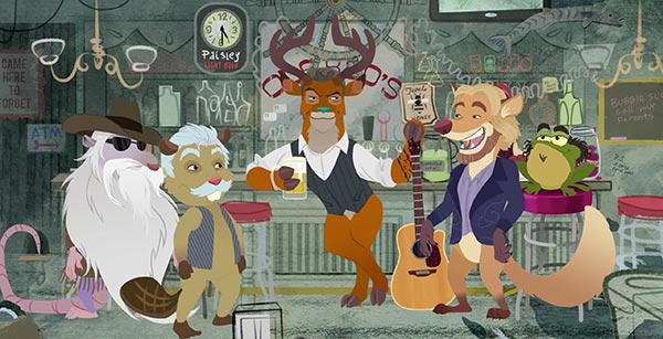 Blake Shelton and The Oak Ridge Boys Get 'Animated' in "Doing It to Country Songs"