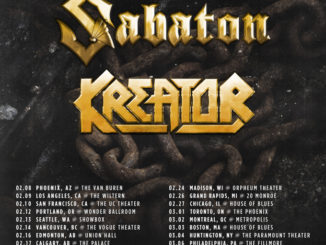 SABATON & KREATOR ANNOUNCE 2018 NORTH AMERICAN CO-HEADLINING TOUR!