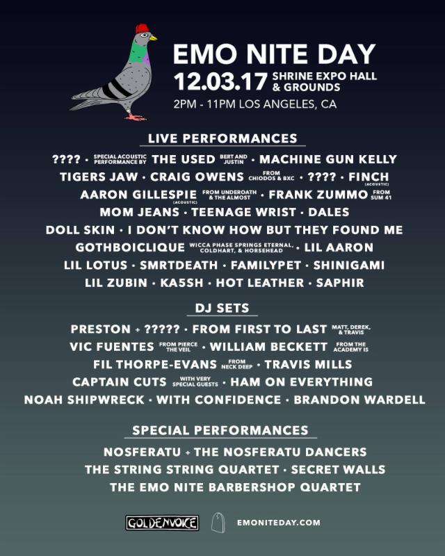 Emo Nite Day Lineup Announced Side Stage Magazine