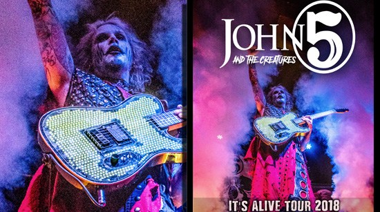 JOHN 5 AND THE CREATURES ANNOUNCE “IT’S ALIVE!” TOUR IN 2018