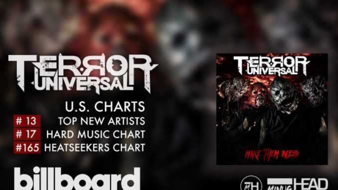 TERROR UNIVERSAL Debuts on iTunes and Billboard Charts in First Week!