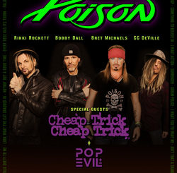 POISON, CHEAP TRICK & POP EVIL Join Forces For “Poison…Nothin’ But A Good Time 2018” U.S. Summer Tour Starting May 18