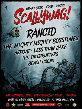 Scallywag! Craft Beer & Music Festival Expands; Featuring Rancid, Bad Religion, Pennywise, The Mighty Mighty Bosstones, Reel Big Fish, Less Than Jake & More