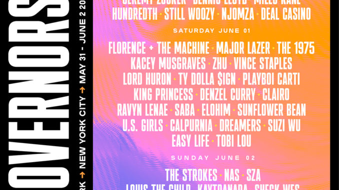 Governors Ball Music Festival 2019 lineup announcement