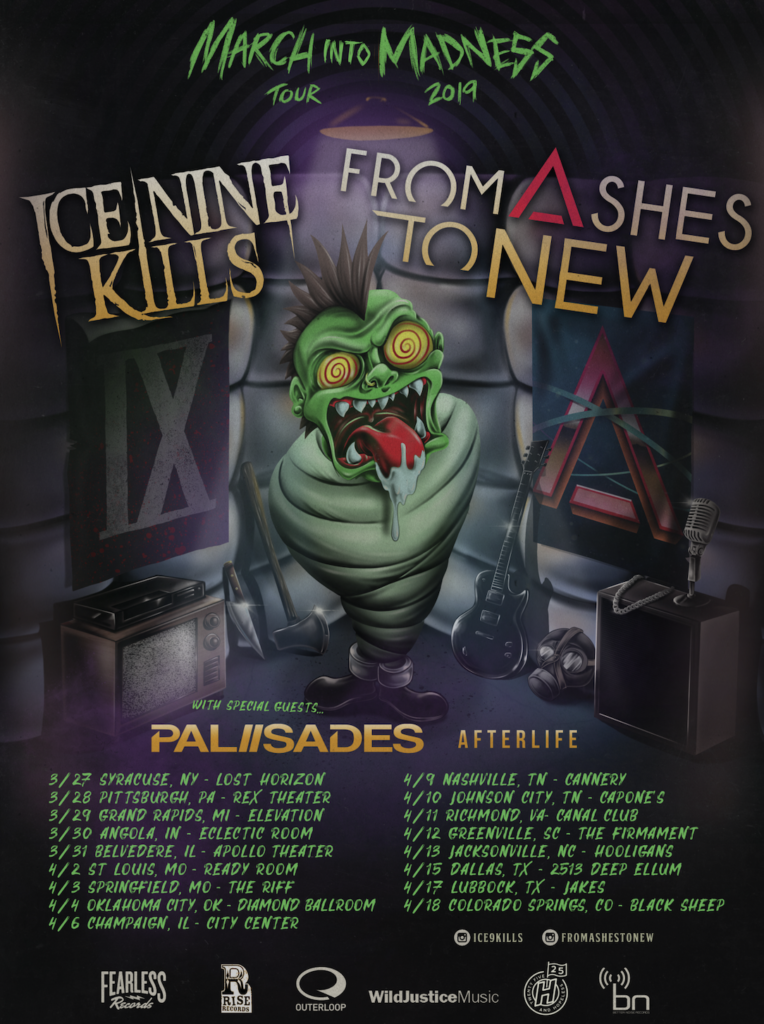 Ice Nine Kills Announce CoHeadline Tour With From Ashes To New Side