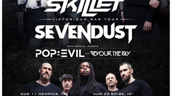 Skillet + Sevendust Announce Summer 2019 Tour Plans