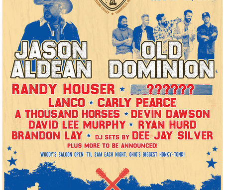 Jason Aldean, Old Dominion, Randy Houser, LANCO, Dee Jay Silver, Monster Trucks & More Confirmed For 92.3 WCOL Country Jam + Campout, August 16 & 17 At Legend Valley In Thornville, OH