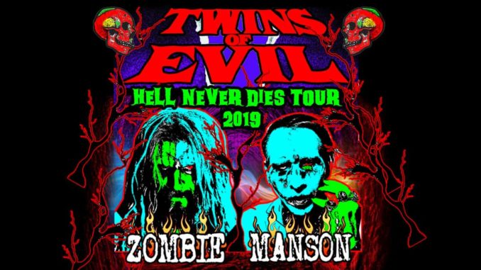 Rob Zombie and Marilyn Manson Kick Off Twins of Evil Tour in Baltimore, MD 7-9-2019