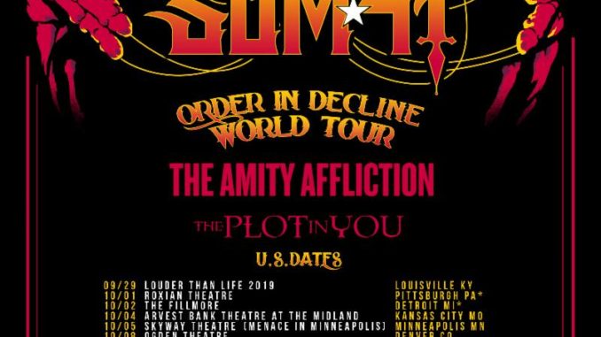 Sum 41 Announces Fall U.S. Headline Tour - With Support from The Amity Affliction and The Plot In You