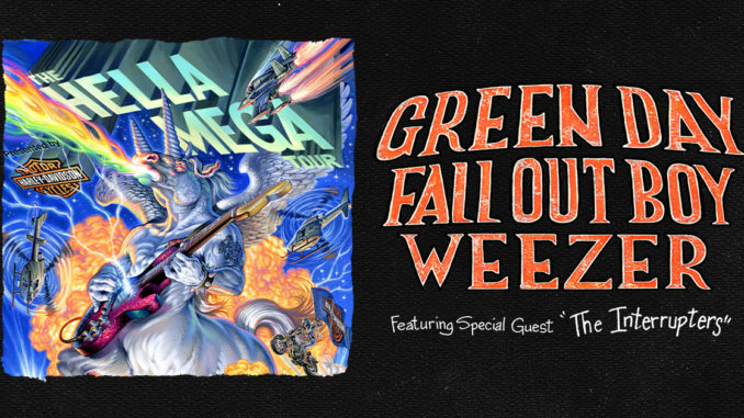 ROCK ICONS GREEN DAY, FALL OUT BOY, AND WEEZER ANNOUNCE GLOBAL STADIUM HELLA MEGA TOUR PRESENTED BY HARLEY-DAVIDSON