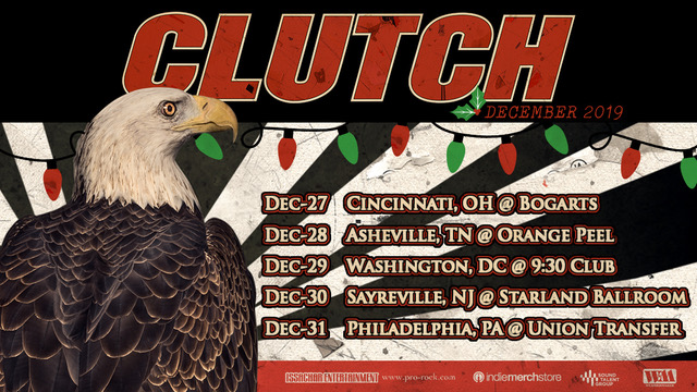 "CLUTCH ANNOUNCE ANNUAL US HOLIDAY RUN TOUR DATES"