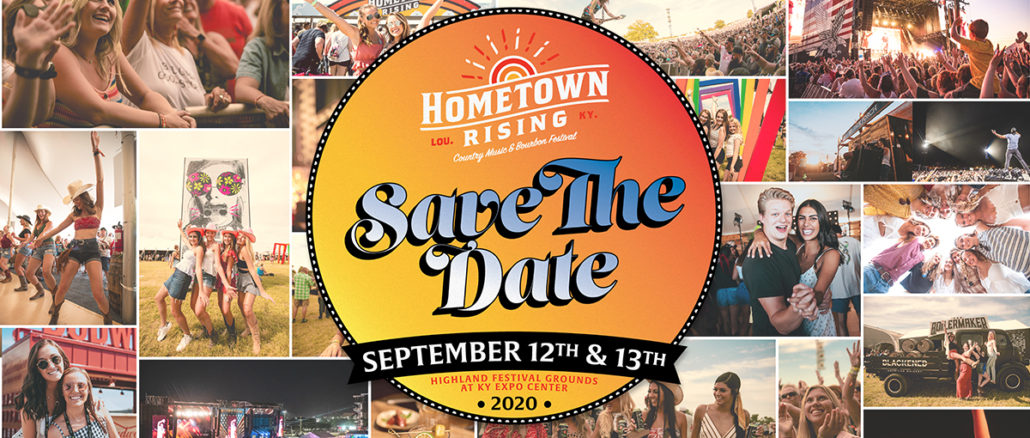 Hometown Rising Country Music & Bourbon Festival Returns September 12 & 13, 2020 to Louisville, KY for 2nd Annual Event