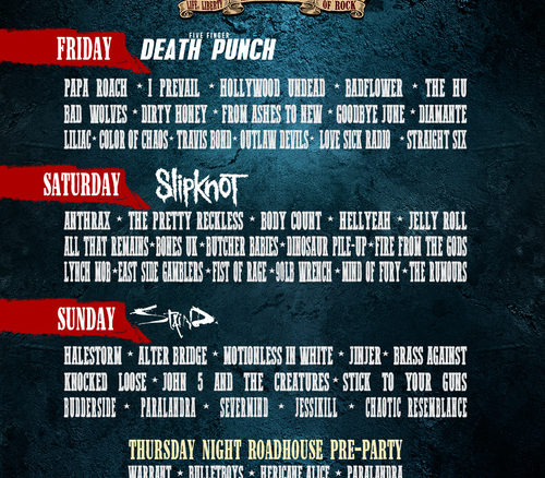 Rocklahoma Announces Daily Band Lineups & Music Additions; Single Day Passes On Sale Now!